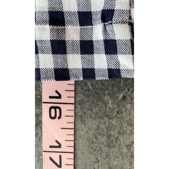 Crown & Ivy Mini Skirt Skort Womens 12 Blue Gingham Wrap Tie Preppy Summer - Picture 9 of 10